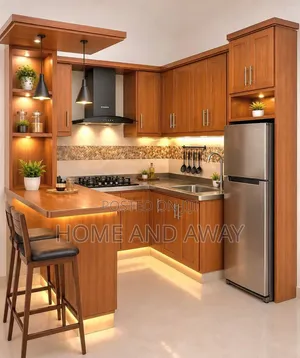 Kitchen Cabinet/Macro Economy U Shape Customizable Kitchen 7,000,000/-