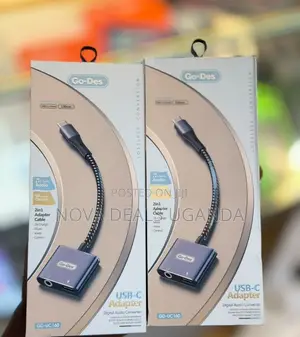 Go Des 2in1 Digital Audio Converter Adapter -USB-C to 3.5mm Adapter