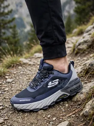 Original Navy Blue Skechers Good Year Max Protect Running/Hike Sneaker