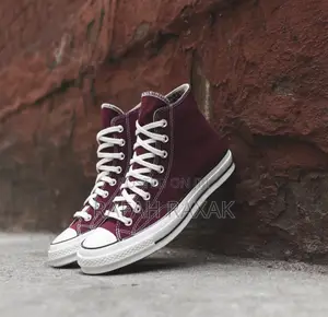 Original Maroon Converse Chuck Taylor All-Star High Top Sneakers
