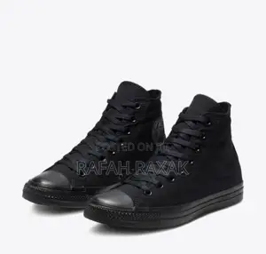 Original Triple Black High Top All-Star Converse Chuck Taylor Sneakers