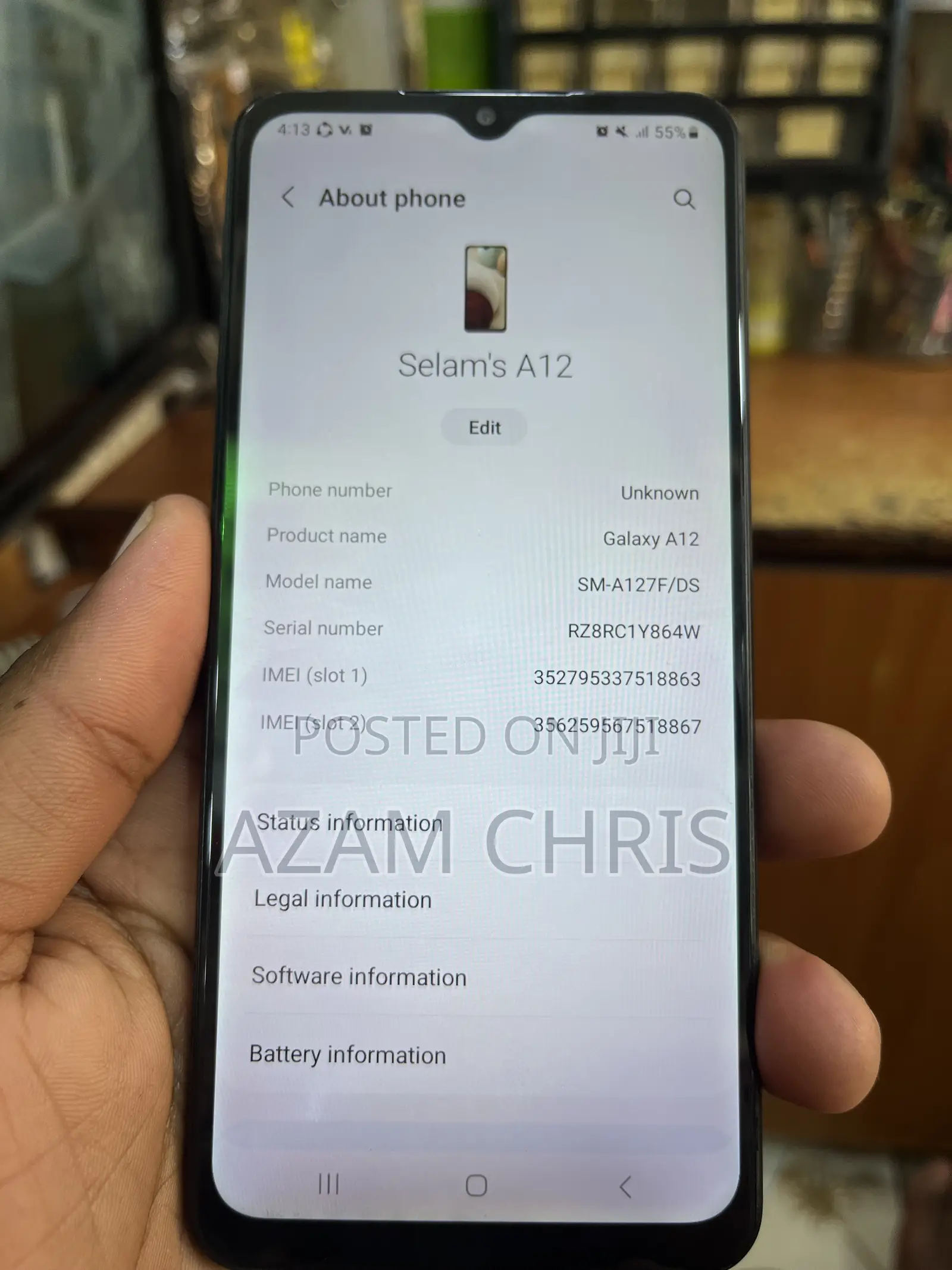 Samsung Galaxy A12 128 GB Blue