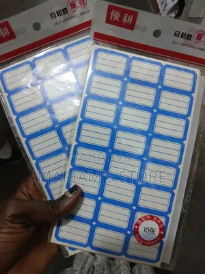 Label Stickers Used for Classification, Marking, and Pricing Items.