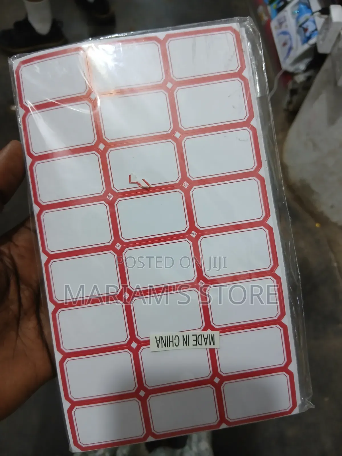 Label Stickers Used for Classification, Marking, and Pricing Items.