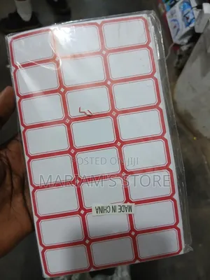 Label Stickers Used for Classification, Marking, and Pricing Items.