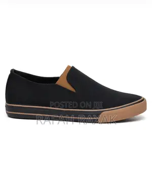Men’s Classic Black/Brown Leopard Slip-on Easy Shoes