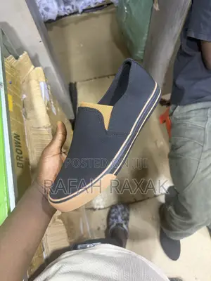 Men’s Classic Black/Brown Leopard Slip-on Easy Shoes