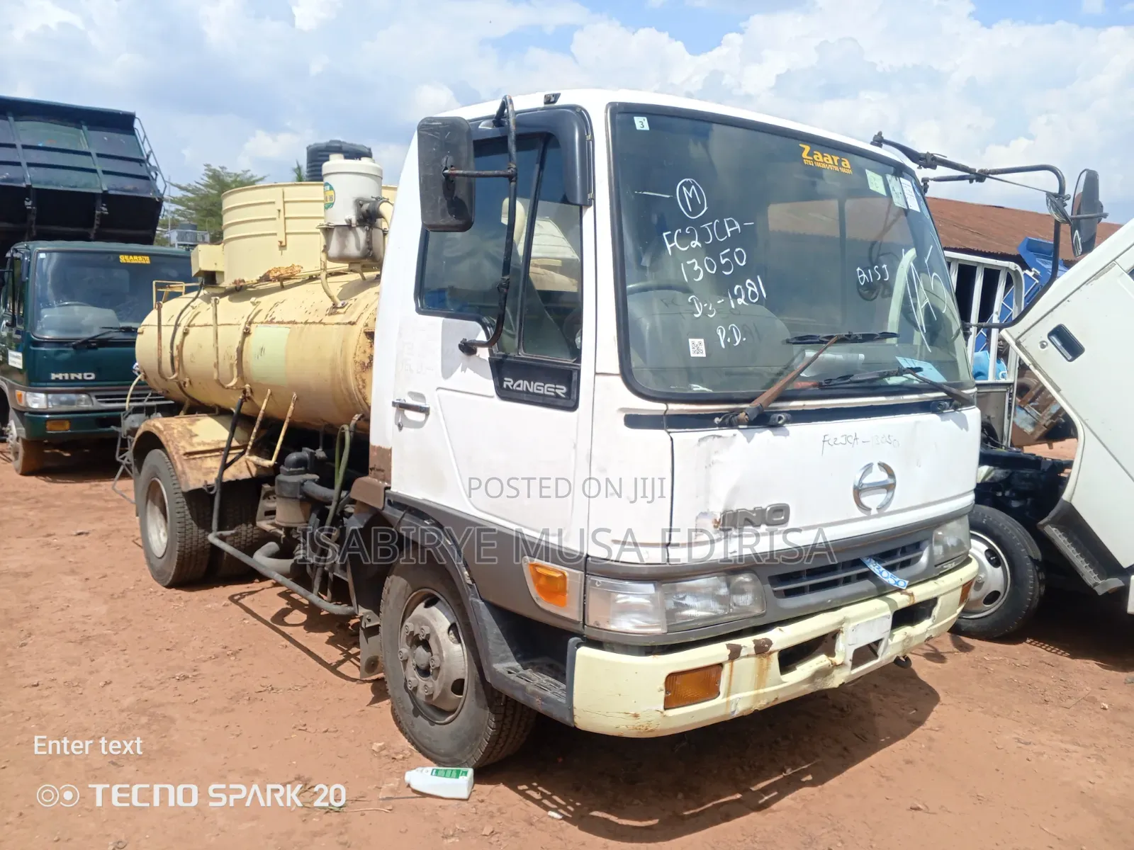 Sewage Tank Hino Single Light