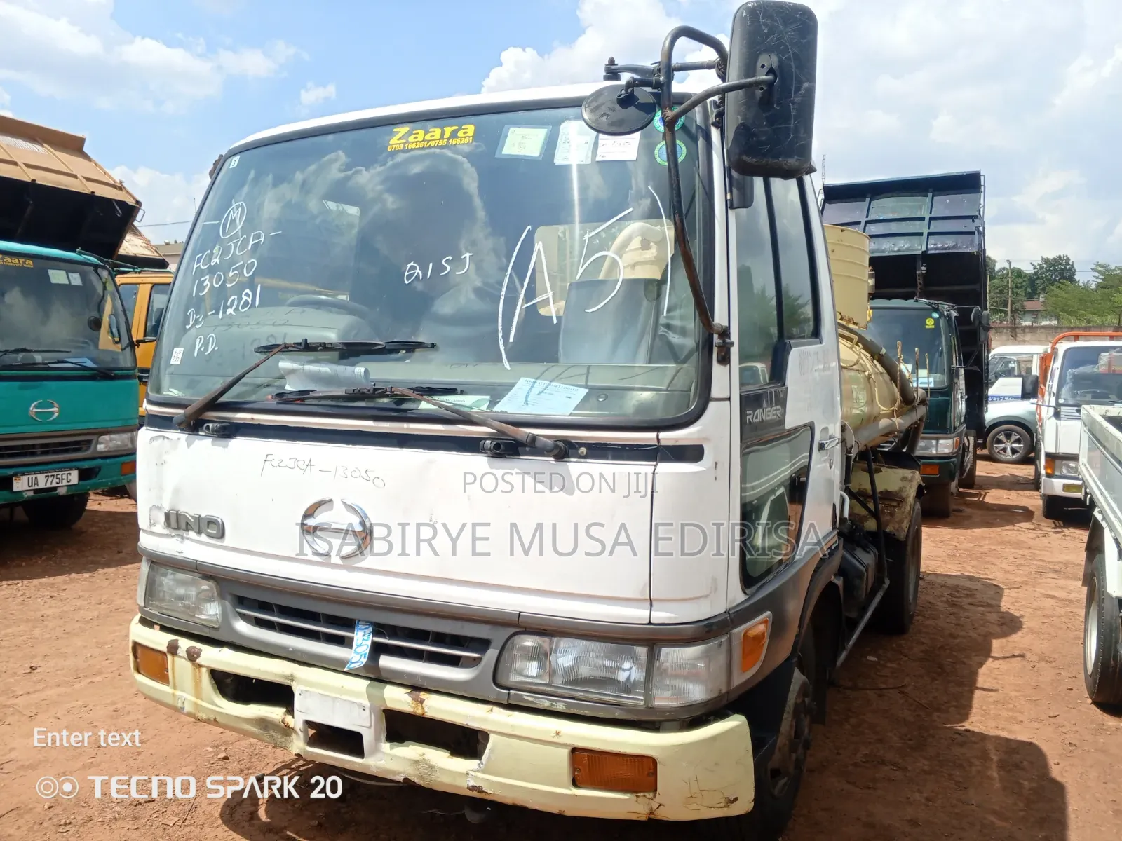 Sewage Tank Hino Single Light