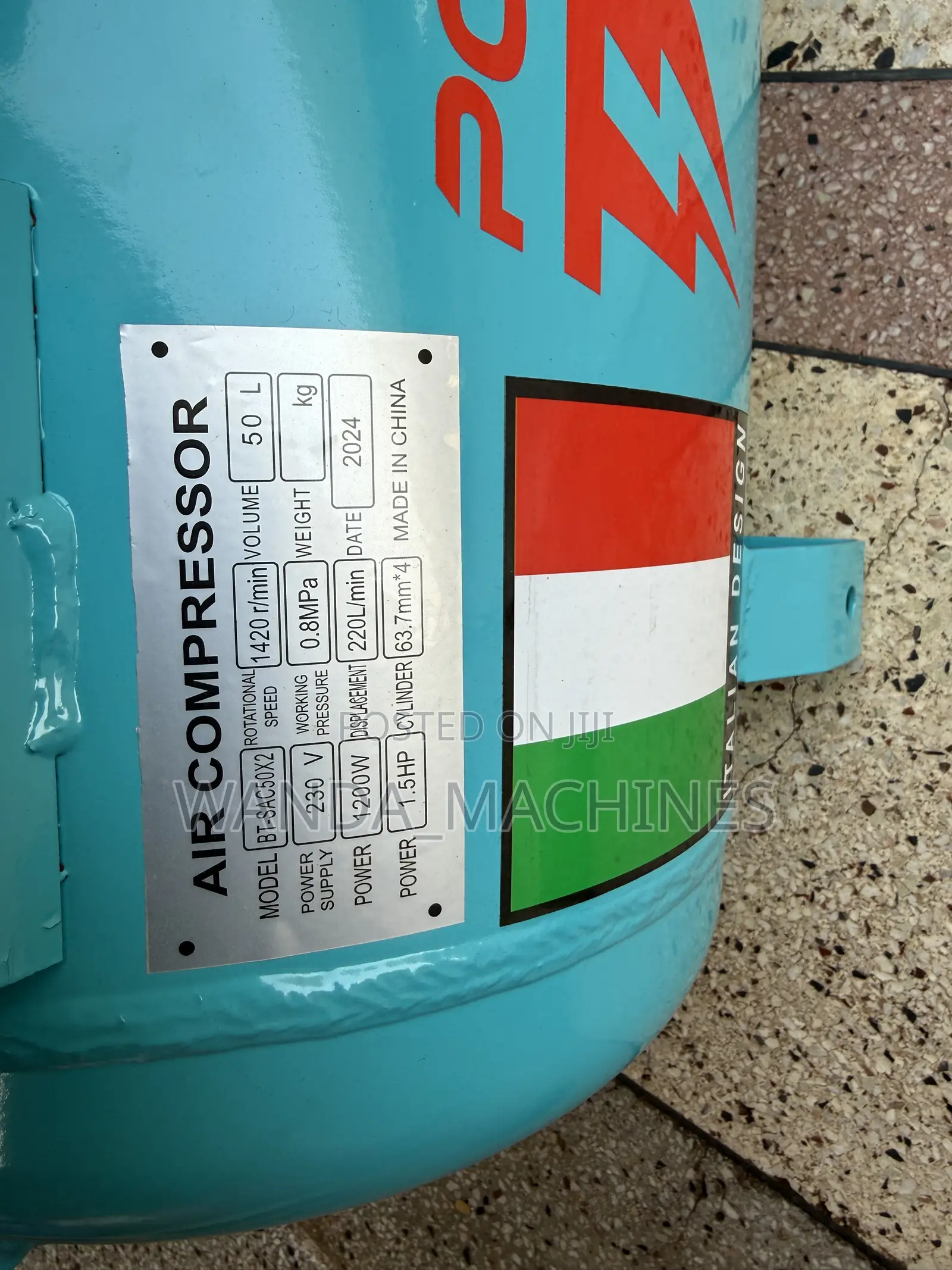 Silent Air Compressor 50L Double Piston