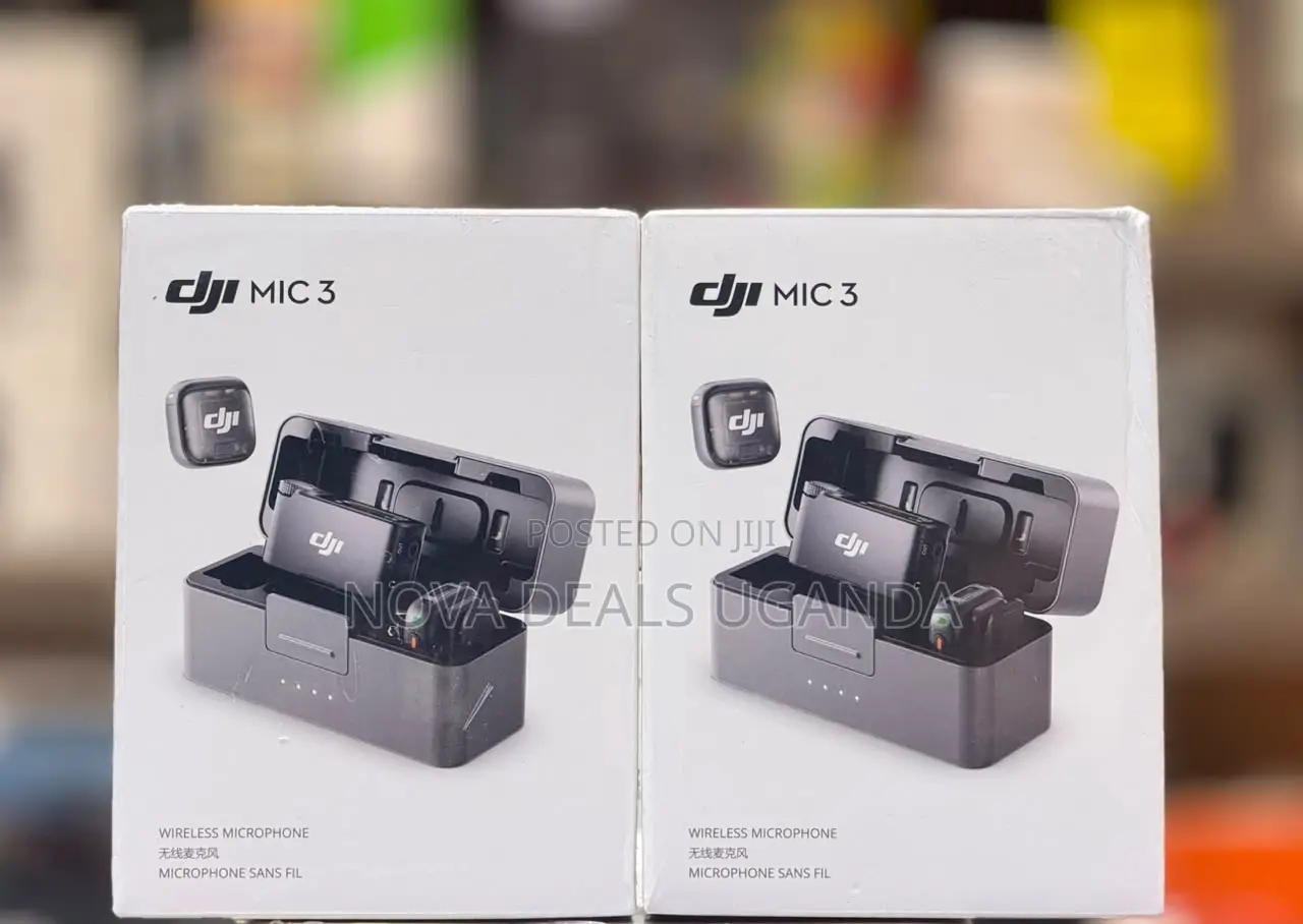 Dji Mic 3 (2 TX + 1 RX + Charging Case), Wireless Microphone