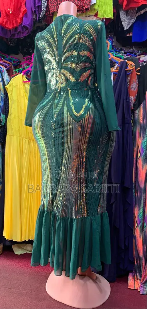 Green Party Dress
