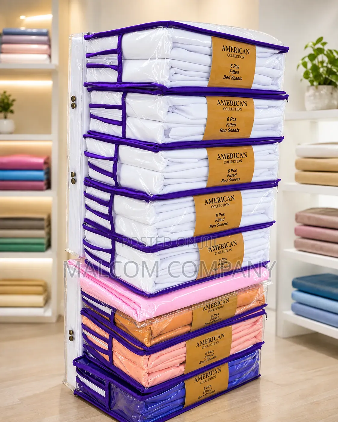 American Collection Cotton Bedsheets 6pcs.