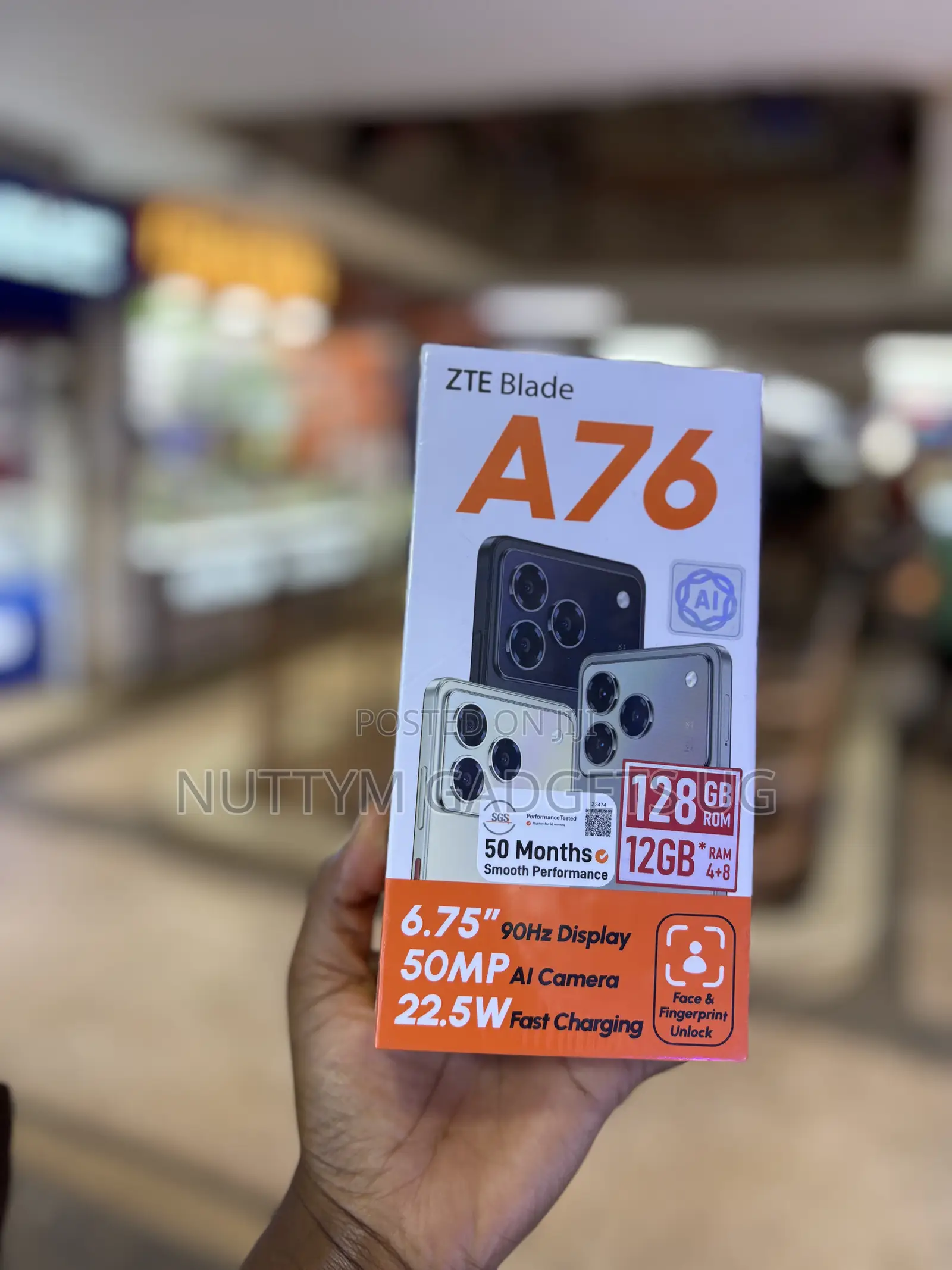 New ZTE Blade A76 5G 128 GB Black