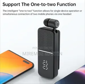 Haino Teko CP-70 Wireless Digital Display Collar Clip Earphones Noise