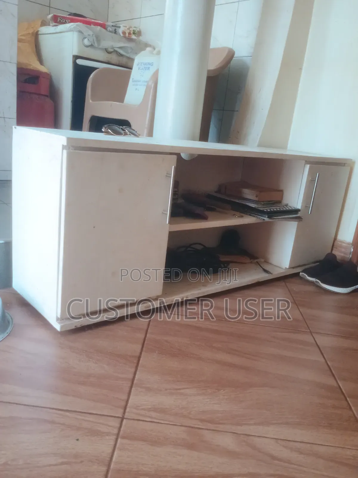 White TV Stand