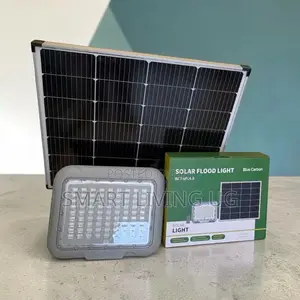 500W Blue Carbon Solar Floodlight Powerful Outdoor Lighting