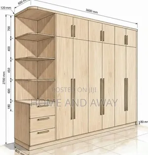Wardrobes/Oak Tree Wardrobes in Any Colour From 2,880,000/- Order Now