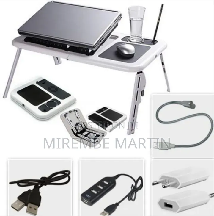 Foldable Portable Bedroom Table Desk Laptop Table Stand Organizer-