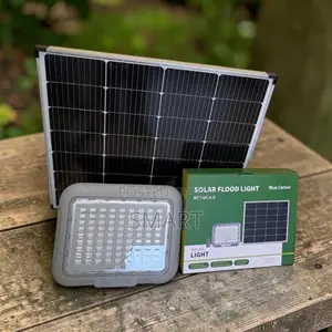 Brighten Every Corner – 500W Blue Carbon Solar Floodlight