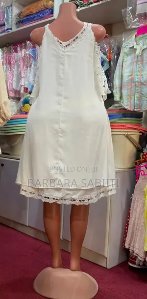 White Linen Dress Size 16