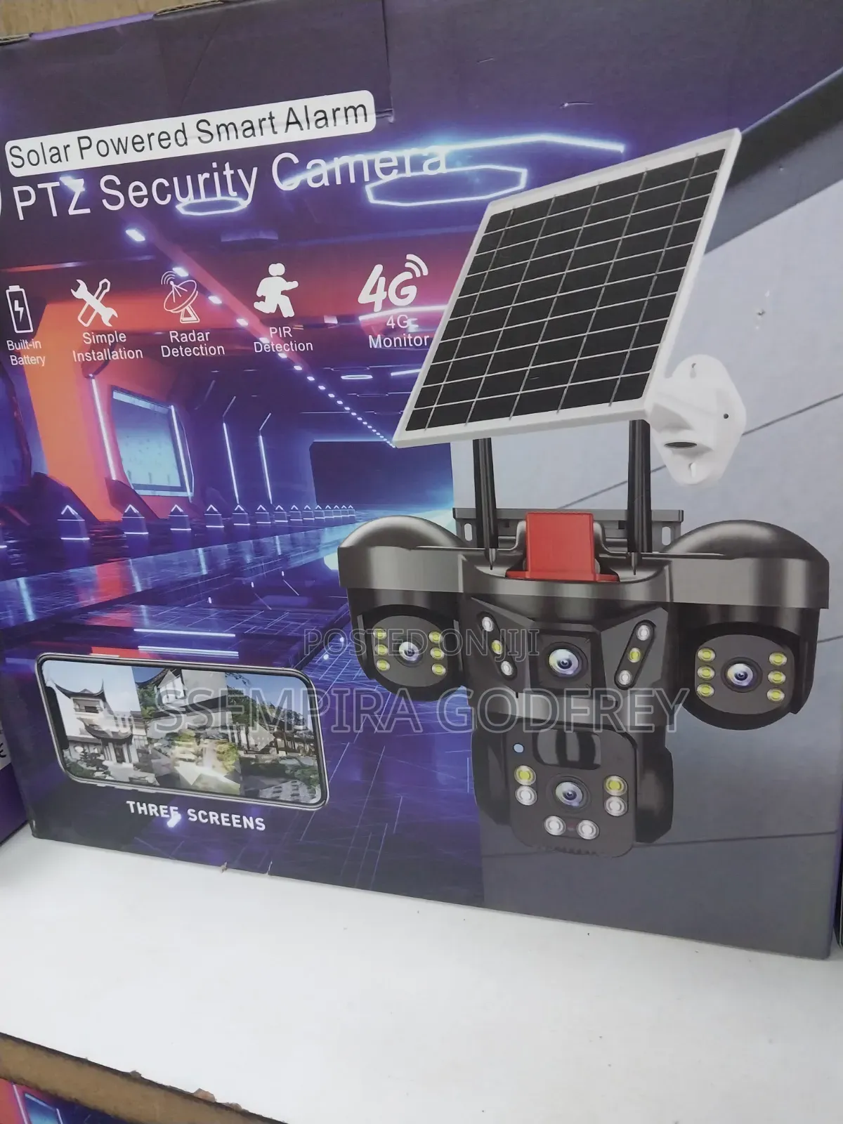 Wr3 5g Solar Survillance Security Camera With 1year Warranty