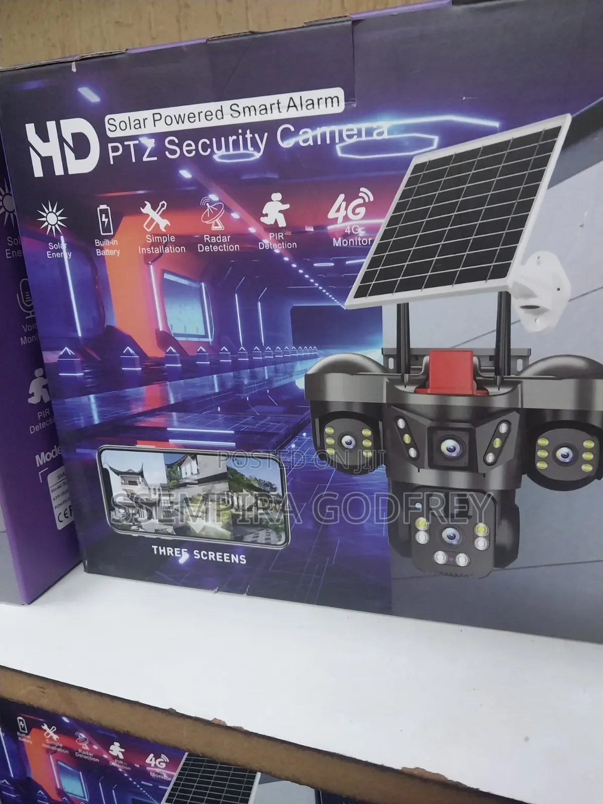 Wr3 5g Solar Survillance Security Camera With 1year Warranty