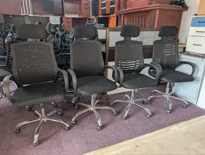 Headrest Office Chairs in Perfect Condition, Refurbished Adjustable