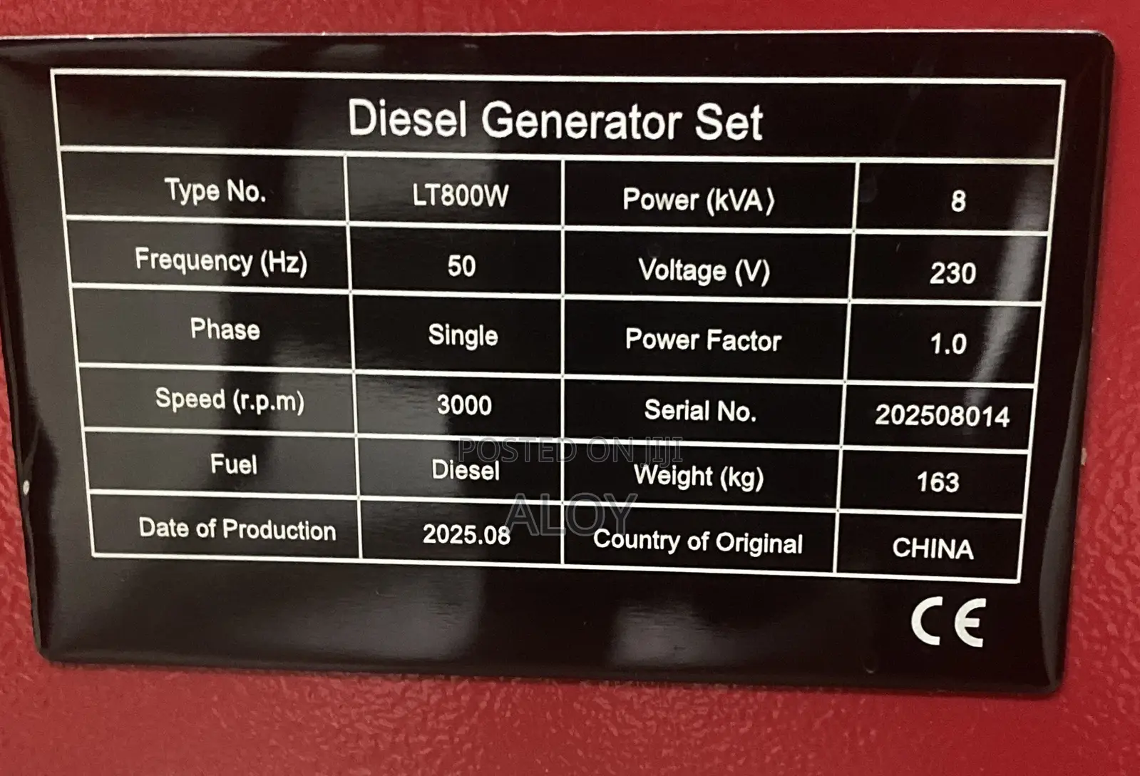 Leton Power Diesel Generator 8kva