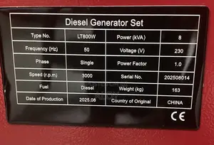 Leton Power Diesel Generator 8kva