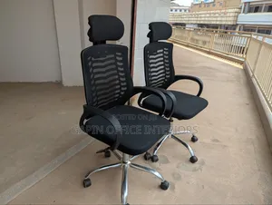 Good Conditioned Second Hand Headrest Office Chairs, Price Per Piece
