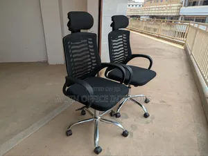 Good Conditioned Second Hand Headrest Office Chairs, Price Per Piece