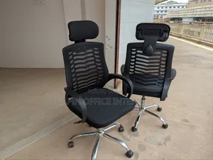 Good Conditioned Second Hand Headrest Office Chairs, Price Per Piece