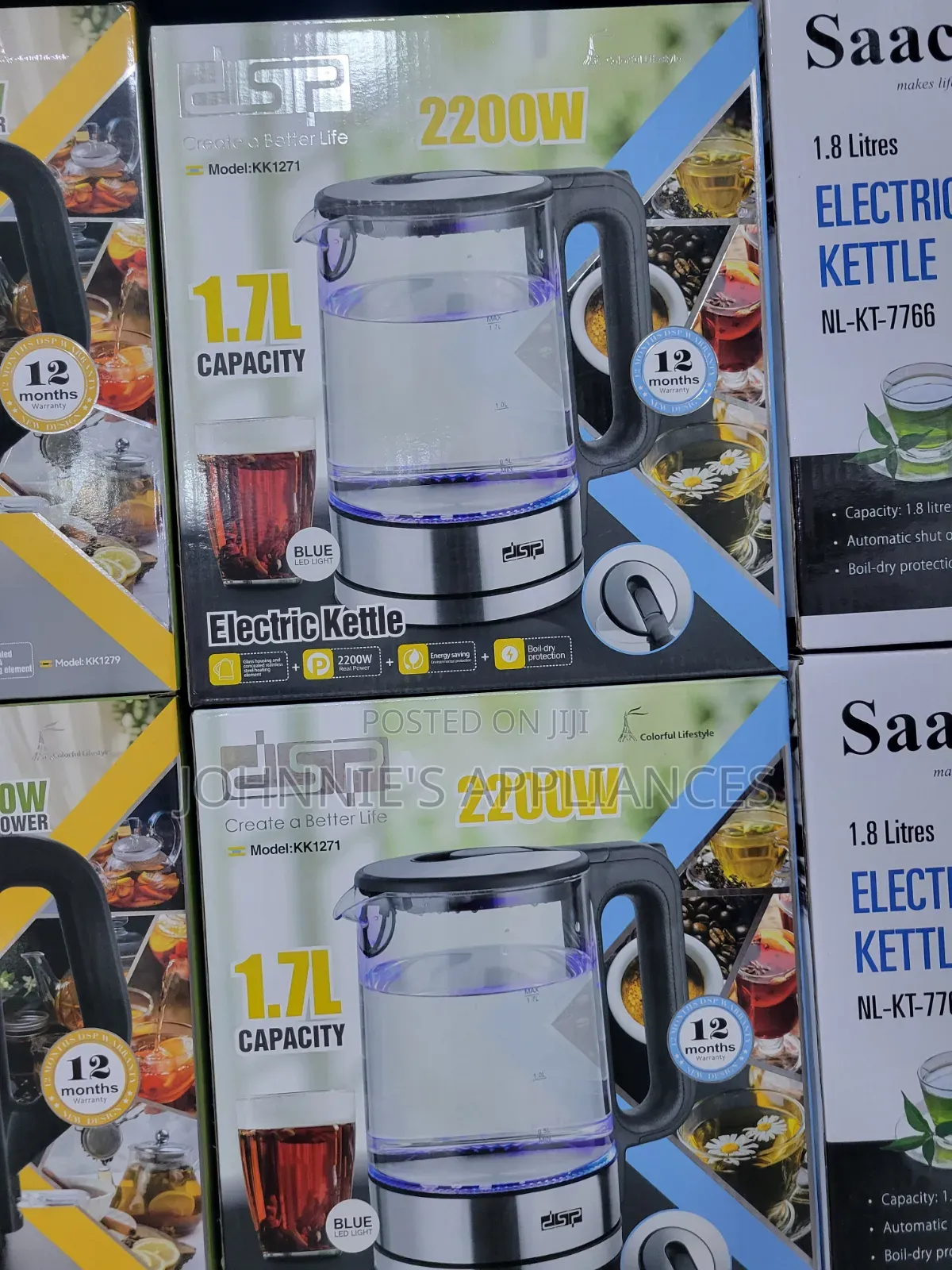 (1.7L) DSP Electric Glass Kettle
