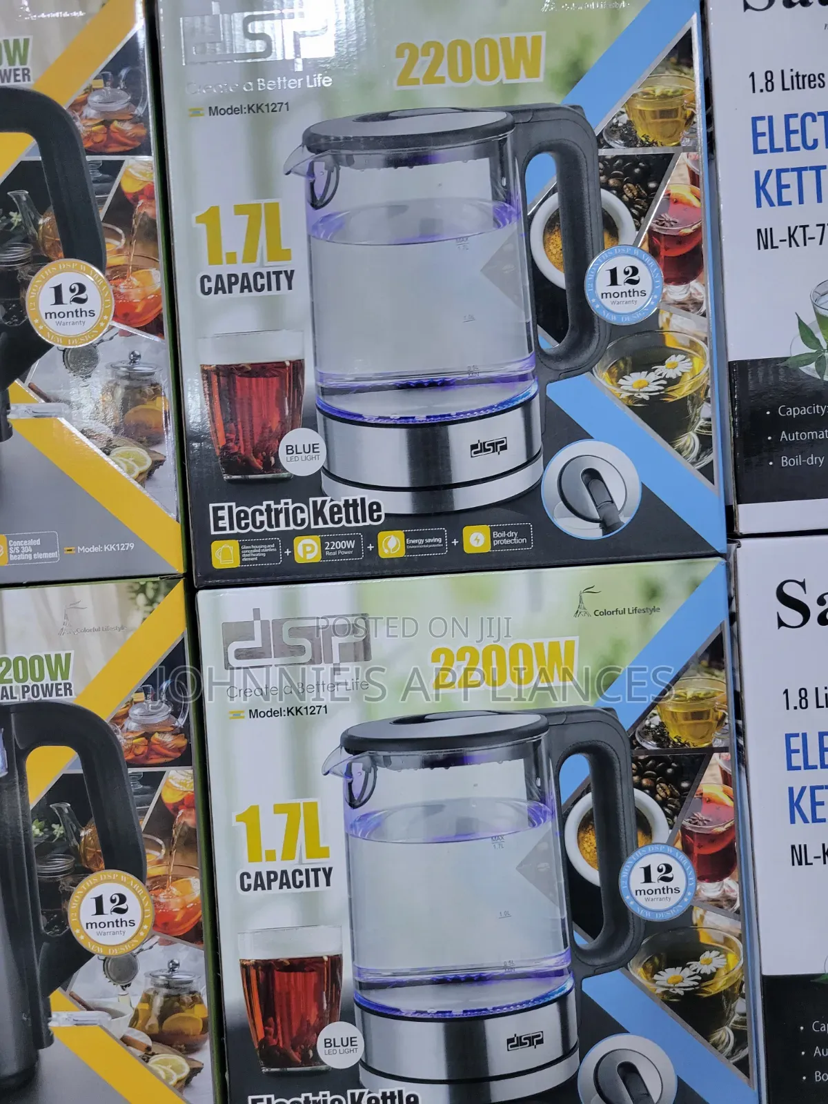 (1.7L) DSP Electric Glass Kettle