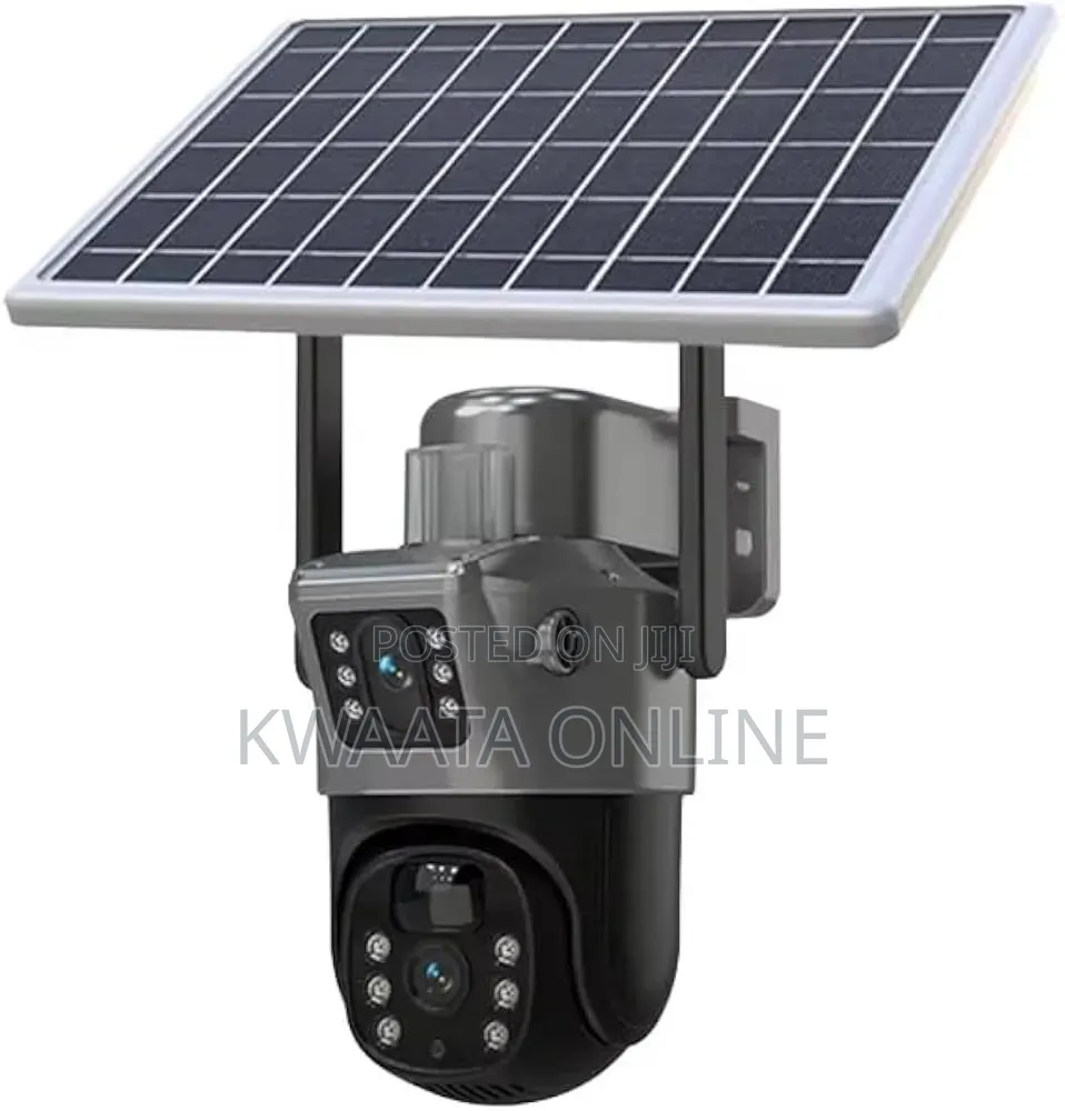 Wifi Dual Lens Solar Camera 8MP Wireless Surveillance PTZ Camera