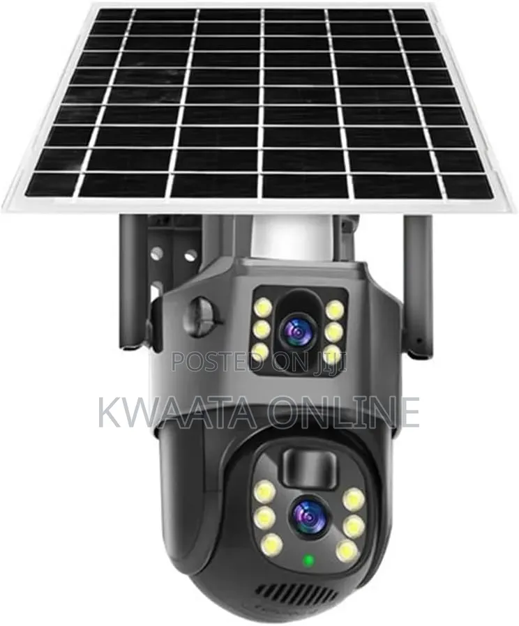 Wifi Dual Lens Solar Camera 8MP Wireless Surveillance PTZ Camera