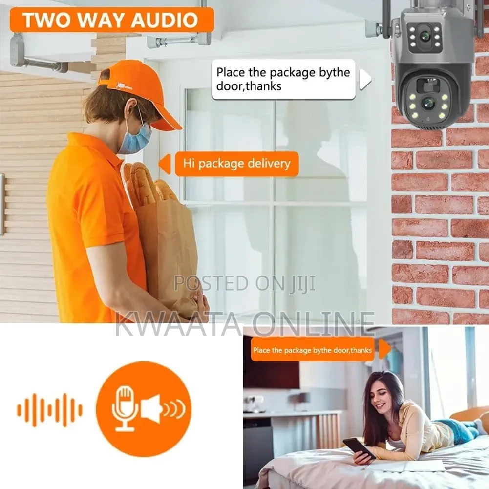 Wifi Dual Lens Solar Camera 8MP Wireless Surveillance PTZ Camera