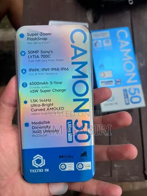 New Tecno Camon 50 Ultra 512 GB Black