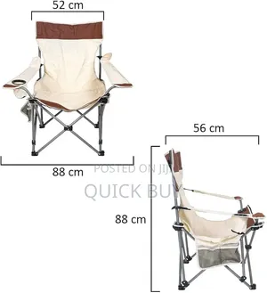 Folding Camping Chair Features a Built-in Footrest