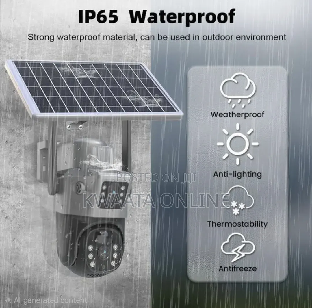 Wifi Dual Lens Solar Camera 8MP Wireless Surveillance PTZ Camera