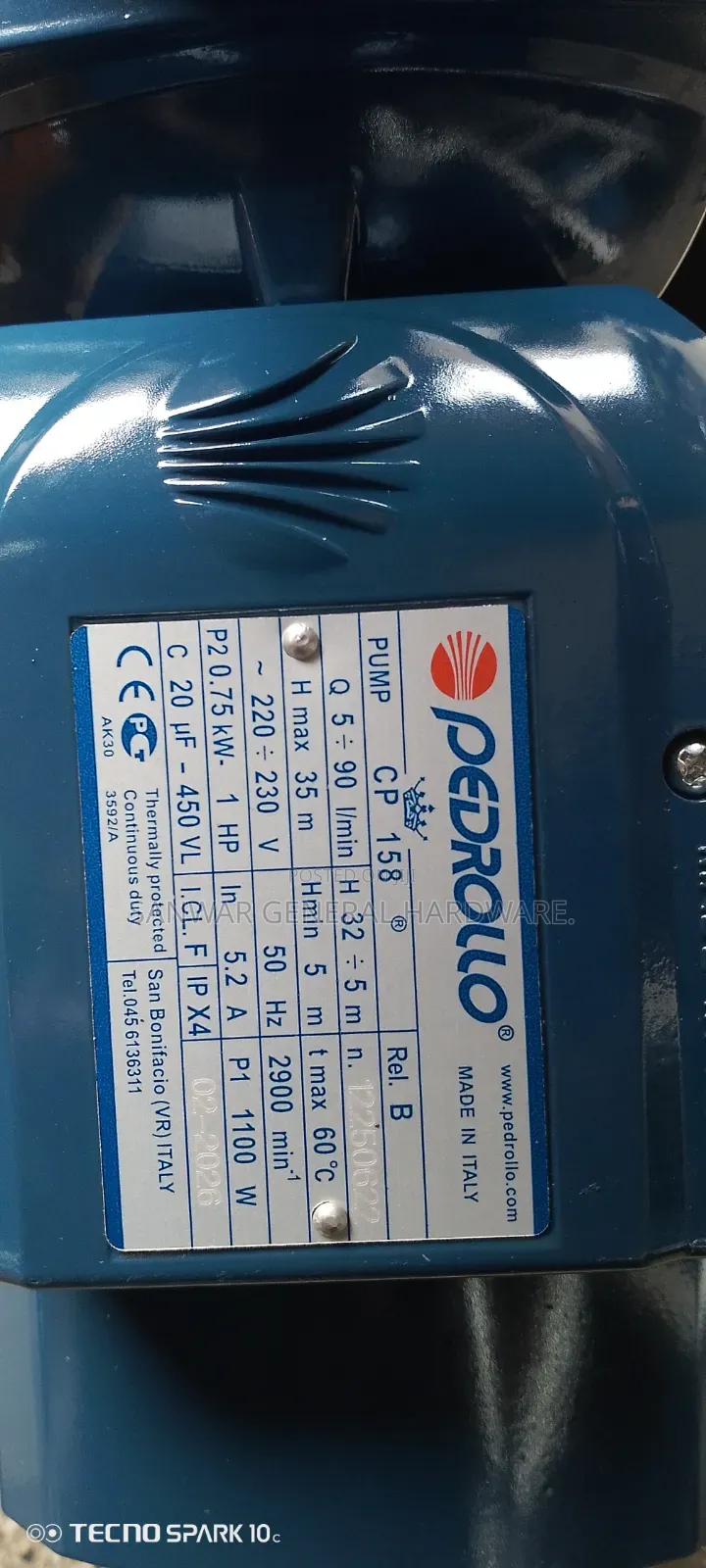 1hp Pedrollo Booster Pumps Controller(Made in Italy)