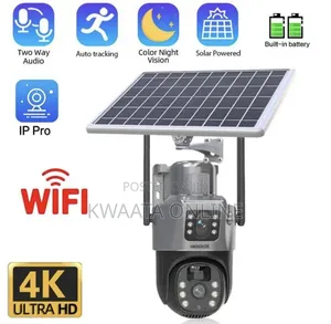Wifi Dual Lens Solar Camera 8MP Wireless Surveillance PTZ Camera