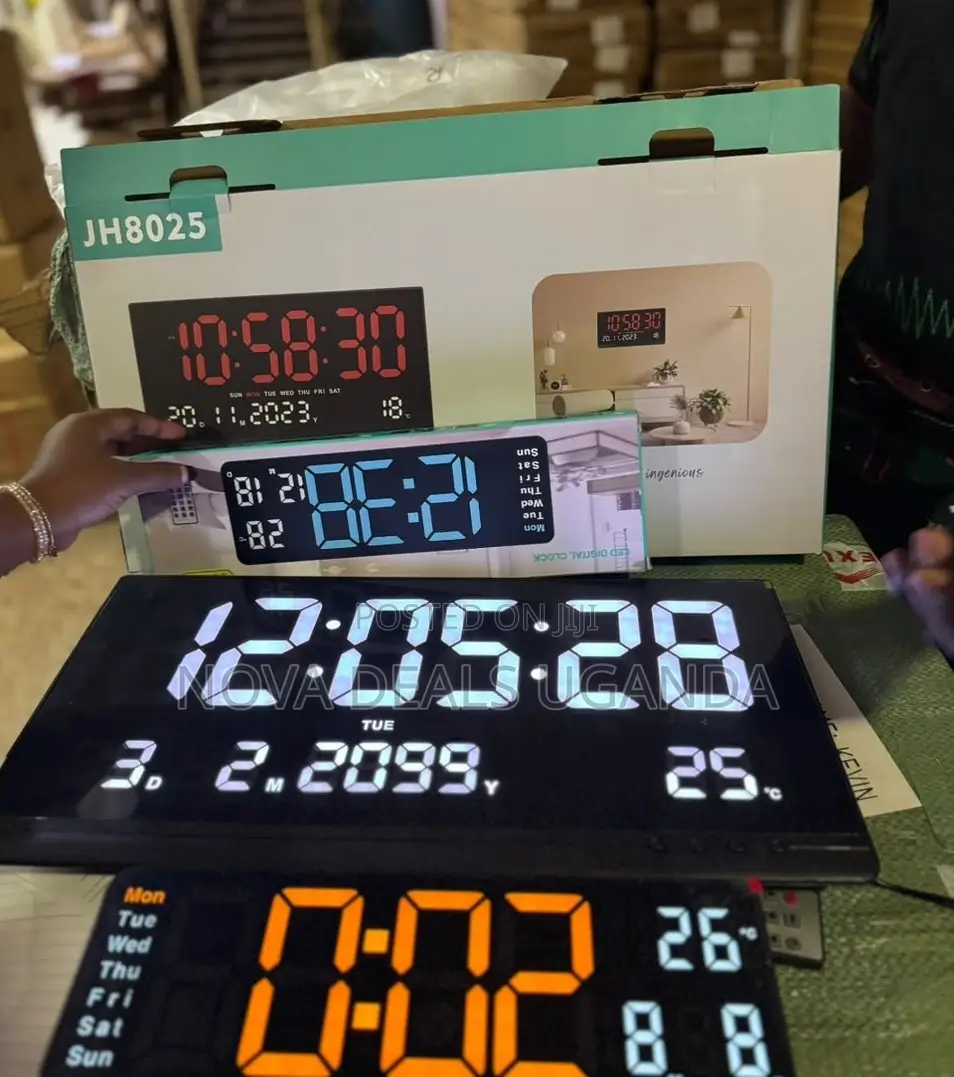 Digital Wall Clock With Led Screen Display