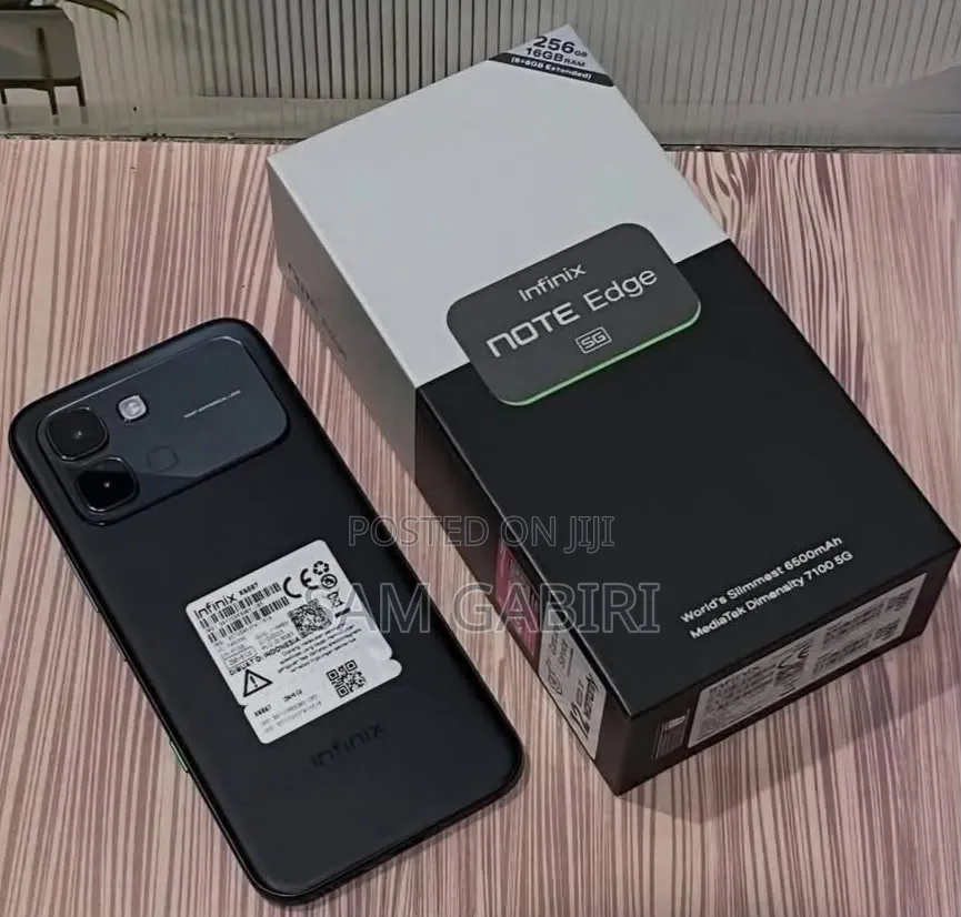 New Infinix Note Edge 256 GB Black