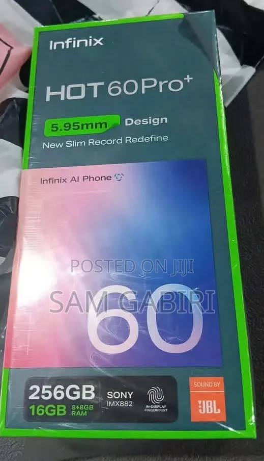 New Infinix Hot 60 Pro+ 256 GB Silver