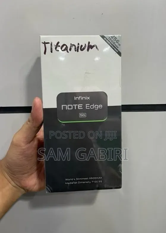 New Infinix Note Edge 256 GB Black