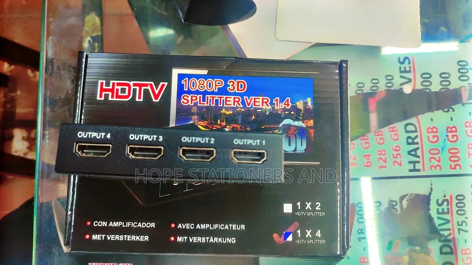 Hdmi Splitter - 4 Way/ HDTV Splitter 4 Way