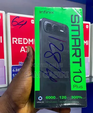 New Infinix Smart 10 Plus 128 GB Silver