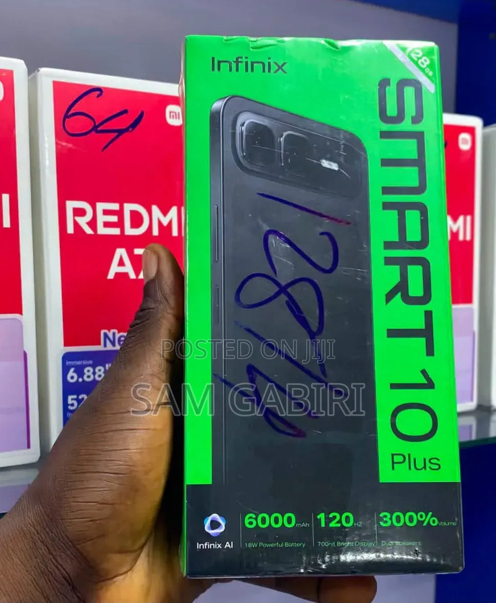 New Infinix Smart 10 Plus 128 GB Silver